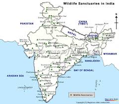 Map Of India Wildlife Sanctuaries Wildlife Sanctuaries Map Of India Indian Wildlife Map Wildlife Tour Of India