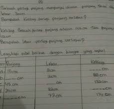Cari dan hitinglah keliling balok tersebut ! 1 Sebuah Persegi Panjang Mempunyai Ukuran Panjang 56cm Dan Lebar30cm Berapakah Keliling Persegi Brainly Co Id