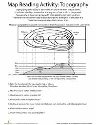 4th Grade Social Studies Worksheets Free Printables Map Reading Geography Worksheets Topographic Map Activities