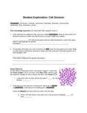 1 cell cycle and mitosis the cell cycle the cell cycle or cell division cycle is the series of events that take place in a eukaryotic cell between its formation cell division and. 5 Challenge Human Cells Have 46 Chromosomes Each Chromosome Consists Of A Pair Course Hero