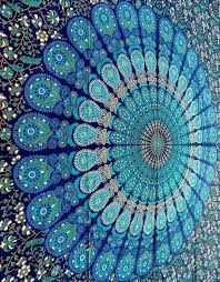 We print the highest quality gypsy tapestries on the internet. Blue Mandala Tumblr Google Search Mandala Tapestries Wall Hangings Hippie Mandala Tapestry Mandala Tapestry