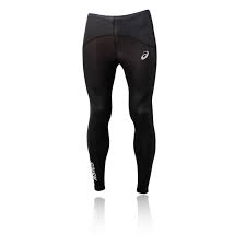 Details About Asics Finish Advantage Mens Black Compression Running Long Tights Bottoms Pants