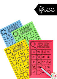 Mystery Numbers The Stem Laboratory Math Number Sense Math Centers Kindergarten First Grade Math