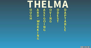 Thelma | Name Art Print – Name Stories