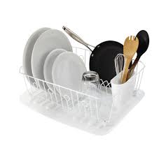 Rubbermaid antimicrobial dish drainer, large, black (fg6032cabla). Rubbermaid 6008arwht White Twin Sink Dish Drainer Walmart Com Walmart Com