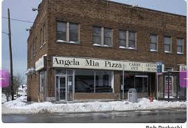 Angela Mia Pizza. Locally owned and operated by Earl and Donna Cipriani and  family since 1968, serving East Cleveland with the finest home-made Italian  foods at 15811 Euclid Avenue
