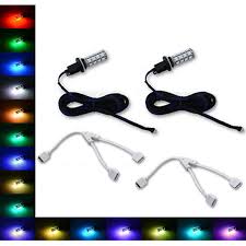 880 881 27 Smd Rgb Multi Color Changing Shift Led Fog Light Bulb Nc Pair