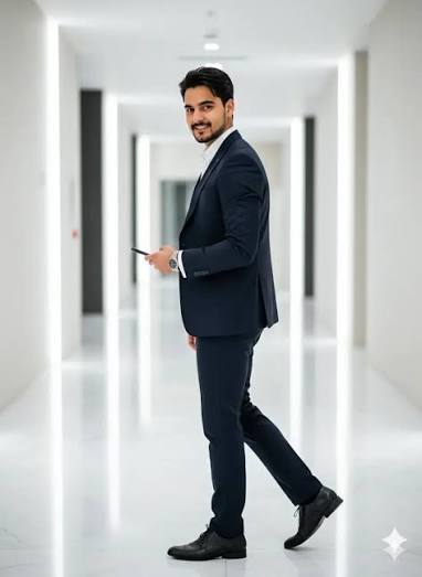 Dynamic Tech-Corridor Indian Professional Portrait