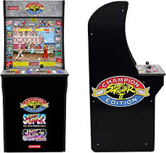 Arcade classics vertical upright arcade machine™ experience a blast from the past with our world class, authentic, arcade classics vertical upright arcade machine™. Amazon Com Arcade1up Classic Cabinet Home Arcade 4ft Street Fighter Toys Games