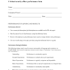 Performance evaluation form supervisor form i. 1