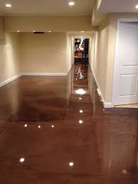 Short Hills Nj Home Received A Metallic Epoxy Floor Coating Giving Them A Seamless Custom Floor In Their Basement Floor Coating Metallic Epoxy Floor Flooring