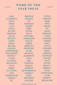How To Choose Your One Word For The Year One Word Inspiration One Word Tattoos Word Tattoos