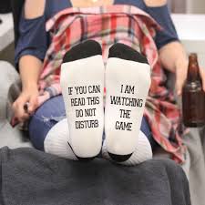 If you can read this socks. Socks If You Can Read This Do Not Disturb I Am Watching The Game Stamp Out