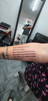 Miles to go before i sleep tattoo. Dazzleink Tattoo Artist Tattoodo