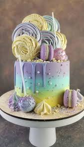Use five edible gels in your favorite colors to resemble paint, and as a finishing touch, add sprinkles for extra shimmer. Beautiful Cake Designs That Will Make Your Celebration To The Next Level