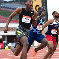 While the bolt comparison is extreme — bolt has won 8 olympic gold medals after all — knighton put himself in bolt's stratosphere with that 20.33 performance. Track And Field Image