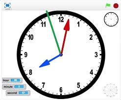 The.png preview above created by rsvg for use in wikimedia is not animated and may be incomplete or incorrect. Analogue Clock Scratch Mathland