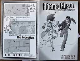 Comic Book Style Wedding Invitation Customized Unique Made Etsy Book Style Wedding Invitations Comic Book Wedding Comic Book Style