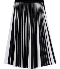 Black And White Pleated Skirt Proenza Schouler Black White Pleated Midi Skirt Two Tone Pleated Skirt Black Zipper Skirt Pleated Midi Skirt Skirt Trends