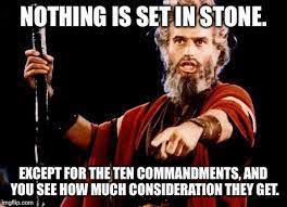 While encased in stone, senkuu counts for two reasons. Angry Old Moses Imgflip