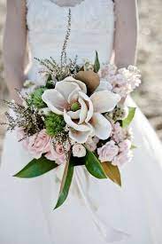 Steel Magnolias Wedding Inspiration Ruffled Flower Bouquet Wedding Magnolia Bouquet Wedding Flower Arrangements