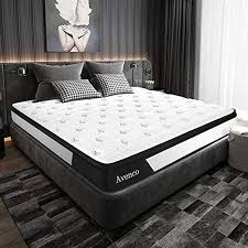 California King Mattress Avenco Hybrid Mattress King 12 Inch Innerspring And Memory Foam Mattress Gel Memory Foam Mattress King Size Mattress Hybrid Mattress