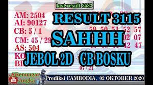 Bocoran Togel Kamboja 3 Oktober 2020 Prediksi Togel Cambodia Hari Ini Taiwan Kamboja Sydney