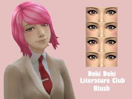 скачать Doki Doki Literature Club на русском на пк Doki Doki Literature Club Blush That I Created Found In Tsr Category Sims 4 Female Blush Sims 4 Literature Club Sims