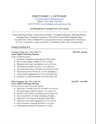Use the following sample resume for a social media manager as a guide. Digital Marketing Manager Resume Example Free Download