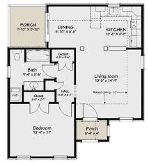 House Plan 1502 00012 Cottage Plan 710 Square Feet 1 Bedroom 1 Bathroom One Bedroom House Plans One Bedroom House 1 Bedroom House Plans