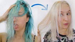 How To Get Rid Of Blue Hair Dye Youtube