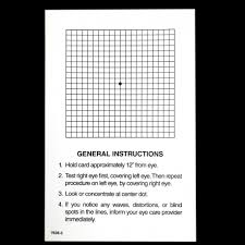 Amsler Grid Give Away Sheets White Squares Sigma Pharmaceuticals