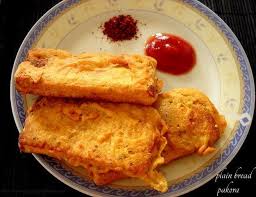 Bread Pakora Recipe How To Make Plain Bread Pakora Recipe Pakora Recipes Bread Pakora Recipes