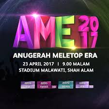 Ame membuka peluang kepada peminat untuk mengiktiraf selebriti terkemuka serta menghargai bakat mereka dalam industri hiburan tanah air. Senarai Pemenang Anugerah Meletop Era 2017 Myinfotaip