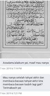 Kedua, baru teringat setelah berdiri sempurna di rakaat ketiga. Ayang Utriza Yakin On Twitter Salam Salat Tasbih 300 X Bacaan Tasbih Dlm 4 Rakaat 2x Salam Itu Sunah Hr Abu Dawud Ibnu Majah Bagus Sekali Bacaan Tasbih Tiap Gerakan