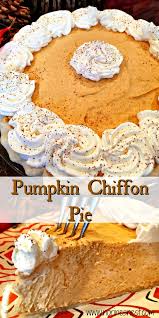 Pumpkin Chiffon Pie Norine S Nest Recipe Pumpkin Chiffon Pie Food Dessert Recipes