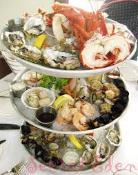 Seafood Tower Yes Please Food Seafood Recipes Seafood Tower
