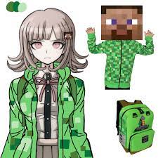 Minecraft Chiaki Nanami Danganronpa Nobody asked for this but im doing it because i want to cover art isn't mine doing. minecraft chiaki nanami danganronpa