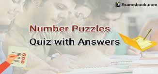 Here also you get brain teaser, picture puzzle, alphabet puzzle, math puzzle & riddle. Number Puzzles With Answers For Competitive Exams