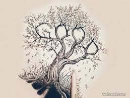 Artistic Bird On Tree Drawing 30 Beautiful Tree Drawings And Creative Art Ideas From Top Artists Tree Drawing Beautiful Drawings Drawings
