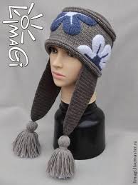 шапки ушанки вязаные спицами женские с описанием и фото Pin Na Doske Shapka Dlya Devochki
