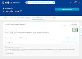 (actually while registering he has given fake details as his intention to remain privacy online and hez unaware of the fact that 1and1.com inbuilt provides free privacy option for all the domains… Disabling The Domain Transfer Lock With Ionos Ionos Help