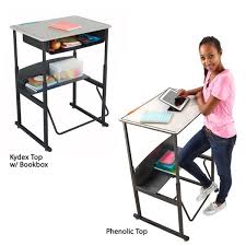 The pendulum footrest allows students to redirect excess energy and continue to move, even as they sit, providing ergonomic support. All Alphabetter Stand Up Desk By Safco Options Desks Worthington Direct