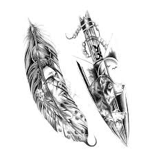 Free shipping for many items! Indian Feather Arrow Tattoo Design