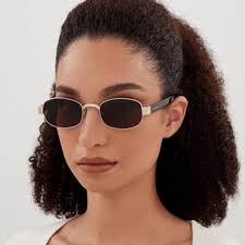 NEW SL706 001 SAINT LAURENT SUNGLASSES WOMEN GOLD SQUARE EYEWEAR