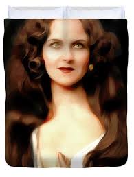 Hope Hampton, Vintage Actress Wood Print by Esoterica Art Agency