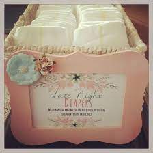 Vintage Tea Party Baby Shower Late Night Diapers With Funny Messages For Mom Dad To Read Vintage Tea Party Baby Shower Baby Shower Tea Baby Shower Princess