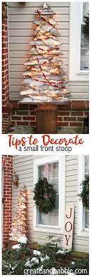 How To Decorate A Small Front Stoop For Christmas Front Porch Christmas Decor Diy Christmas Box Diy Christmas Tree