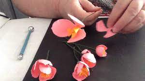 How To Make A Paper Freesia Flower Paper Flower Tutorial Paper Flowers Flower Template