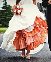 Color Focus Orange Wedding Belle Favors Blog Orange Wedding Wedding Dresses Autumn Wedding